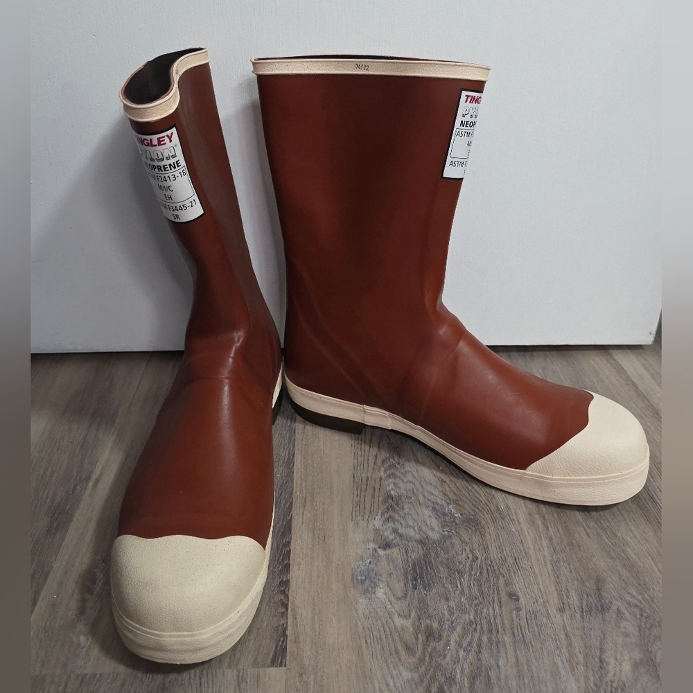 TINGLEY Pylon MB924B Neoprene Steel Toe Mid-Calf Boot Men's Size 12 - New - Picture 6 of 11